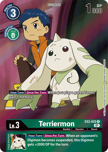 Terriermon [EX2-025] (Alternate Art) [Digital Hazard] | Play N Trade Winnipeg