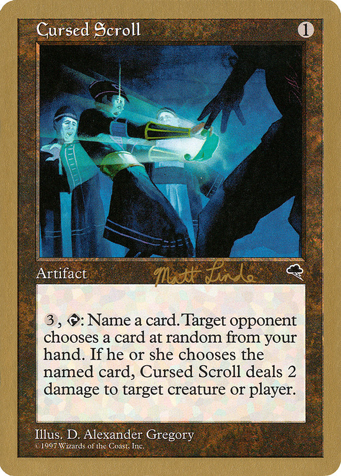 Cursed Scroll (Matt Linde) [World Championship Decks 1999] | Play N Trade Winnipeg