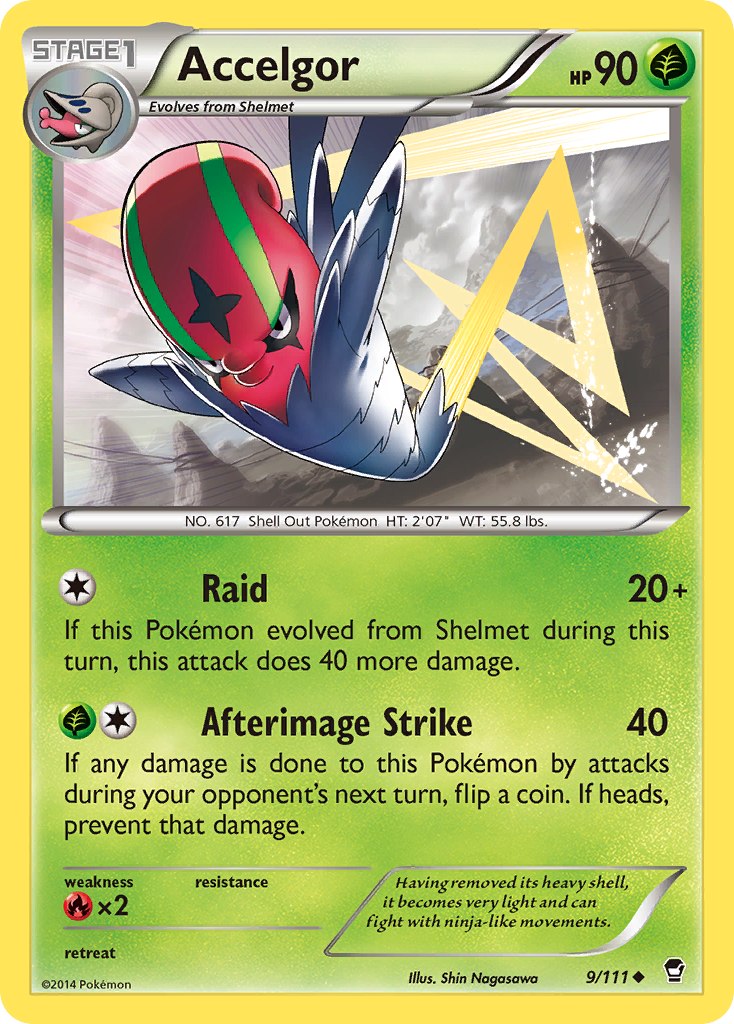 Accelgor (9/111) [XY: Furious Fists] | Play N Trade Winnipeg