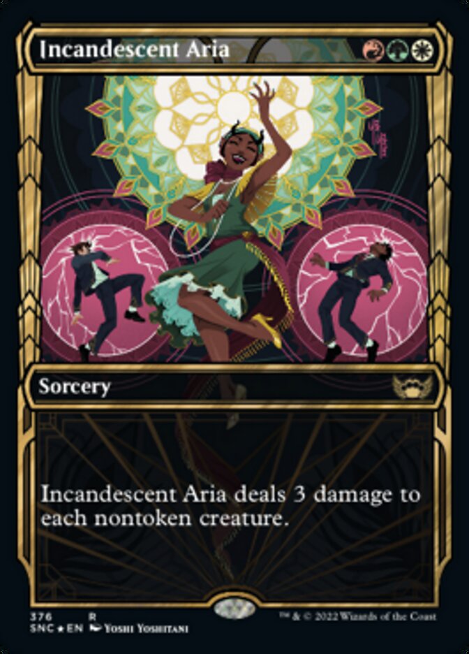 Incandescent Aria (Showcase Golden Age Gilded Foil) [Streets of New Capenna] | Play N Trade Winnipeg