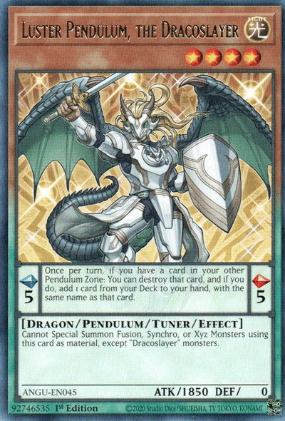 Luster Pendulum, the Dracoslayer (Rare) [ANGU-EN045] Rare | Play N Trade Winnipeg