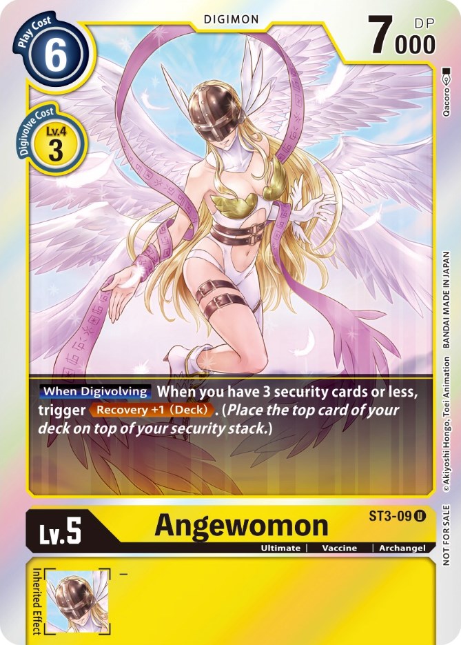 Angewomon [ST3-09] (Official Tournament Pack Vol. 6) [Starter Deck: Heaven's Yellow Promos] | Play N Trade Winnipeg