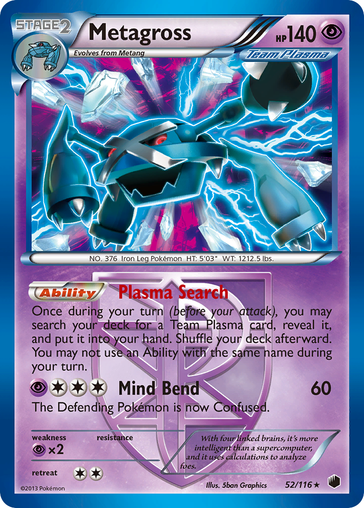 Metagross (52/116) [Black & White: Plasma Freeze] | Play N Trade Winnipeg