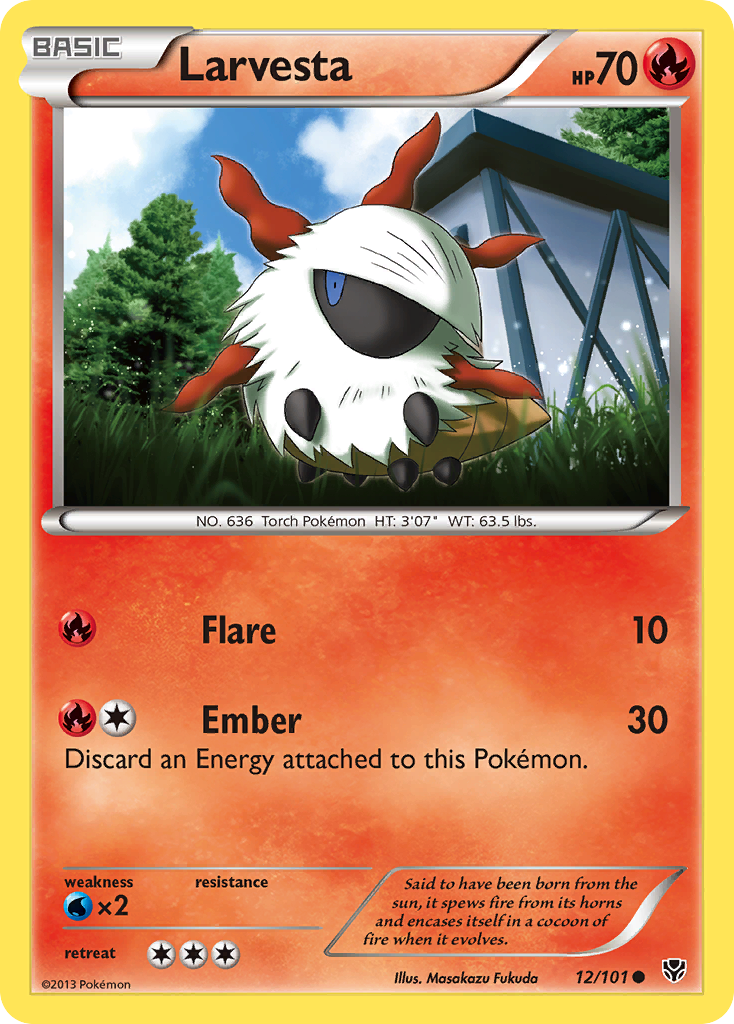 Larvesta (12/101) [Black & White: Plasma Blast] | Play N Trade Winnipeg