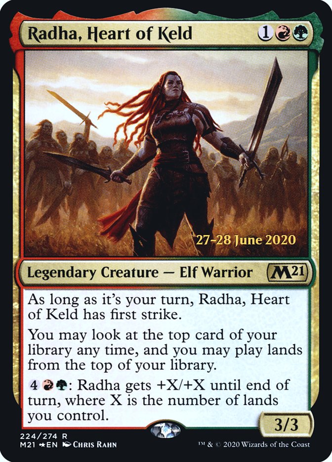 Radha, Heart of Keld  [Core Set 2021 Prerelease Promos] | Play N Trade Winnipeg