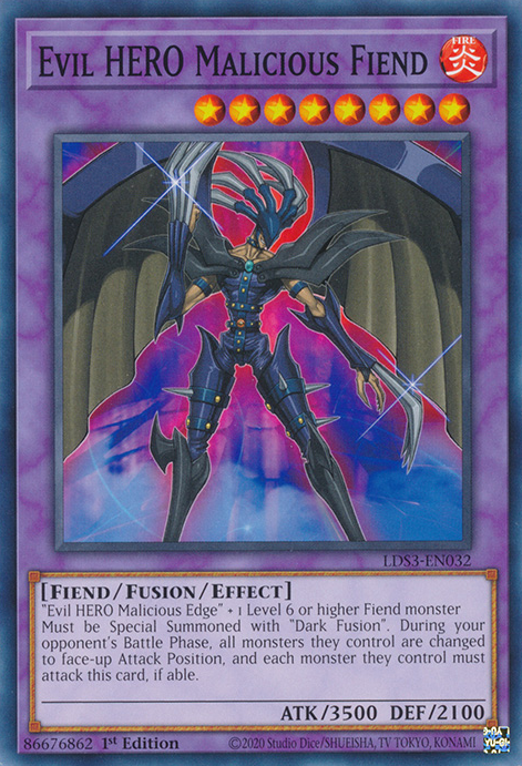 Evil HERO Malicious Fiend [LDS3-EN032] Common | Play N Trade Winnipeg