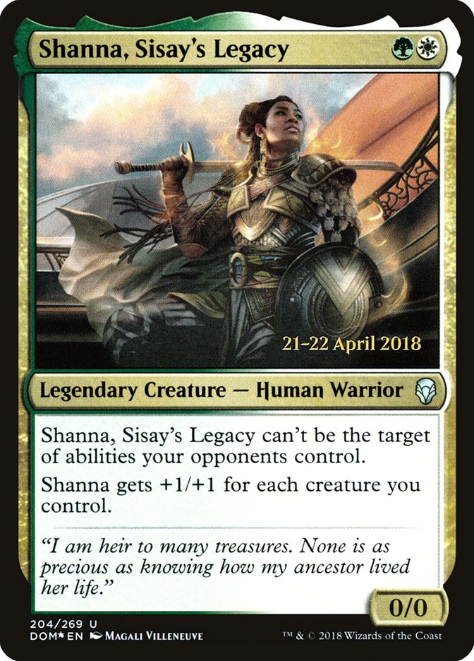 Shanna, Sisay's Legacy  [Dominaria Prerelease Promos] | Play N Trade Winnipeg