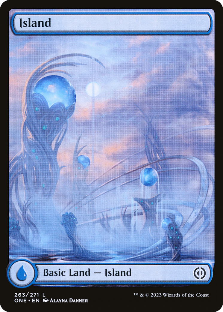 Island (263) (Full-Art) [Phyrexia: All Will Be One] | Play N Trade Winnipeg