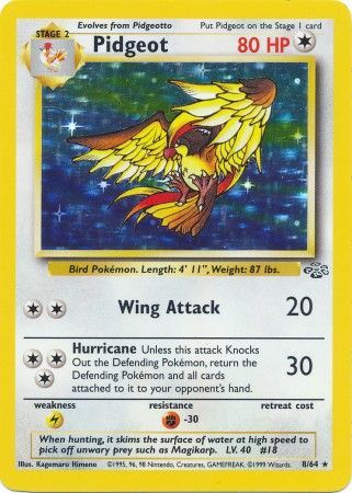 Pidgeot (8/64) [Jungle Unlimited] | Play N Trade Winnipeg