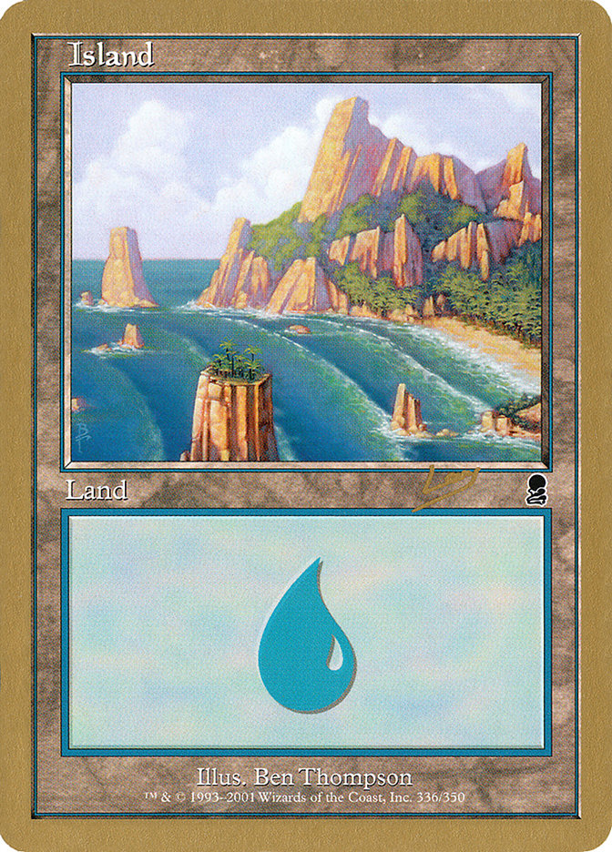 Island (rl336a) (Raphael Levy) [World Championship Decks 2002] | Play N Trade Winnipeg