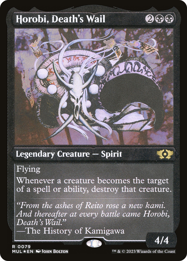 Horobi, Death's Wail (Foil Etched) [Multiverse Legends] | Play N Trade Winnipeg