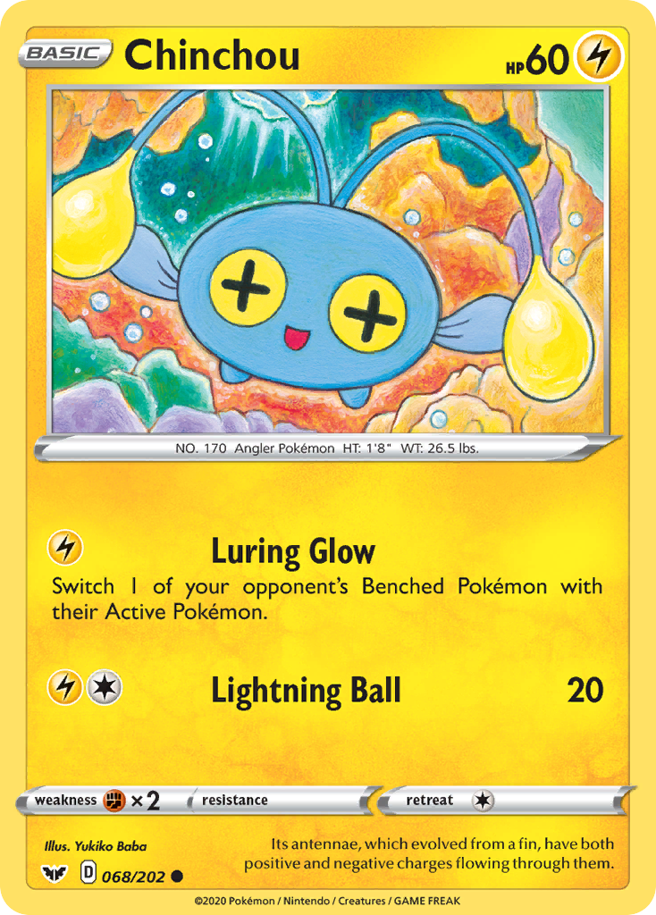 Chinchou (068/202) [Sword & Shield: Base Set] | Play N Trade Winnipeg