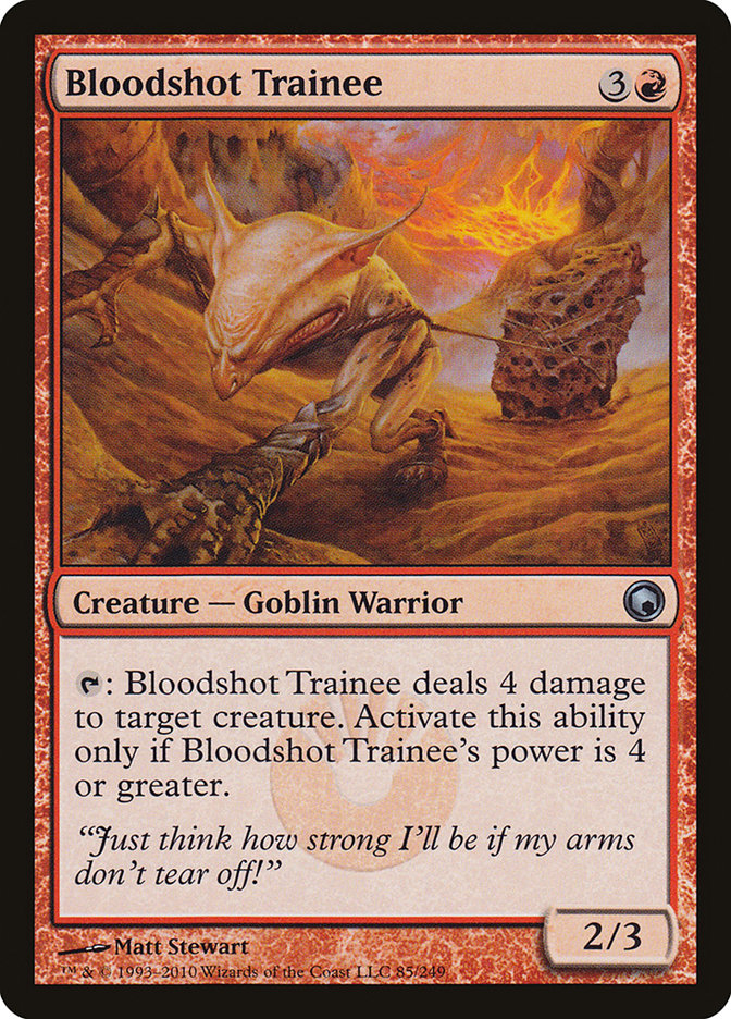 Bloodshot Trainee [Scars of Mirrodin] | Play N Trade Winnipeg