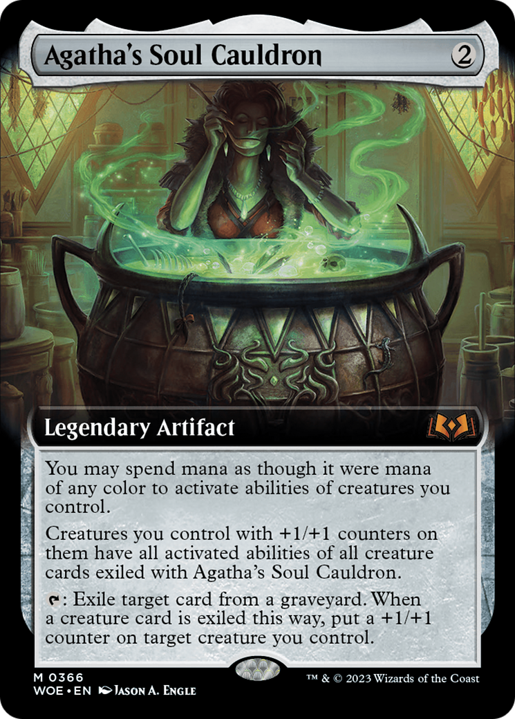 Agatha's Soul Cauldron (Extended Art) [Wilds of Eldraine] | Play N Trade Winnipeg