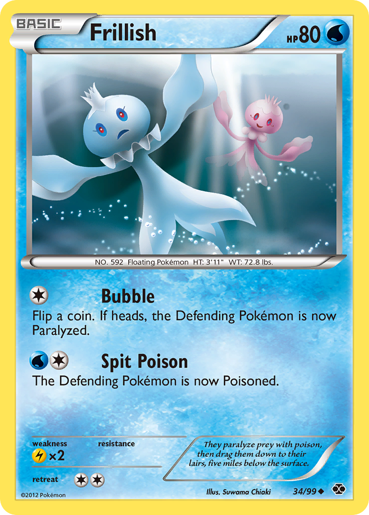 Frillish (34/99) [Black & White: Next Destinies] | Play N Trade Winnipeg