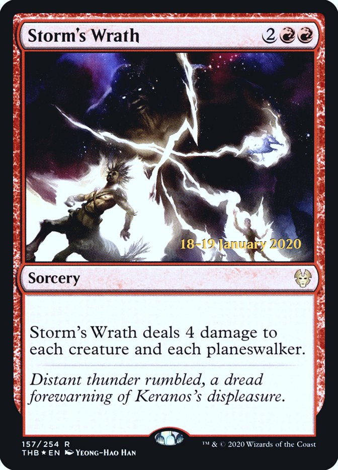 Storm's Wrath [Theros Beyond Death Prerelease Promos] | Play N Trade Winnipeg