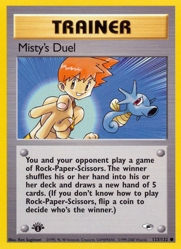 Misty's Duel (123/132) [Gym Heroes 1st Edition] | Play N Trade Winnipeg