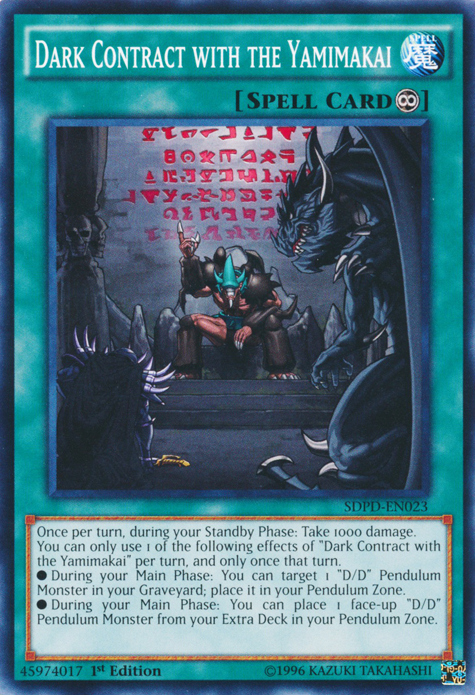 Dark Contract with the Yamimakai [SDPD-EN023] Common | Play N Trade Winnipeg