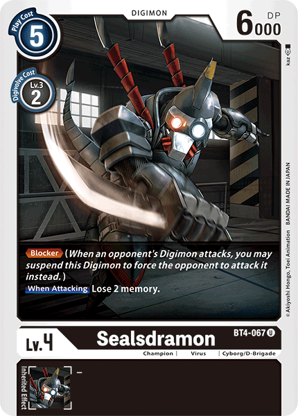 Sealsdramon [BT4-067] [Great Legend] | Play N Trade Winnipeg