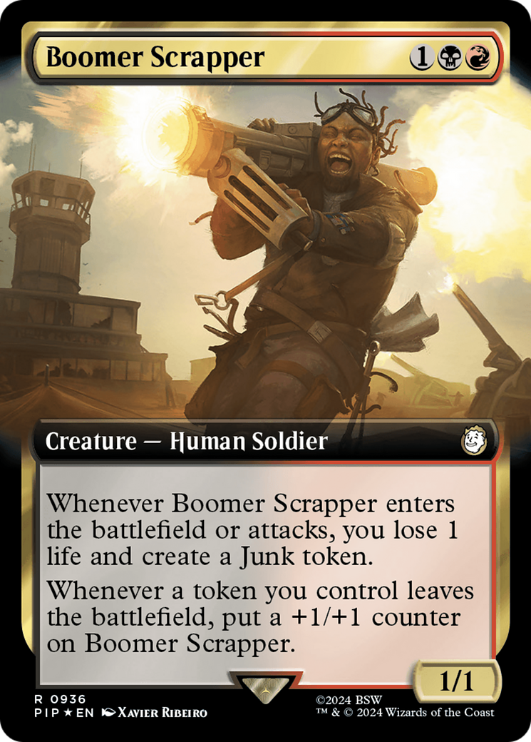 Boomer Scrapper (Extended Art) (Surge Foil) [Fallout] | Play N Trade Winnipeg