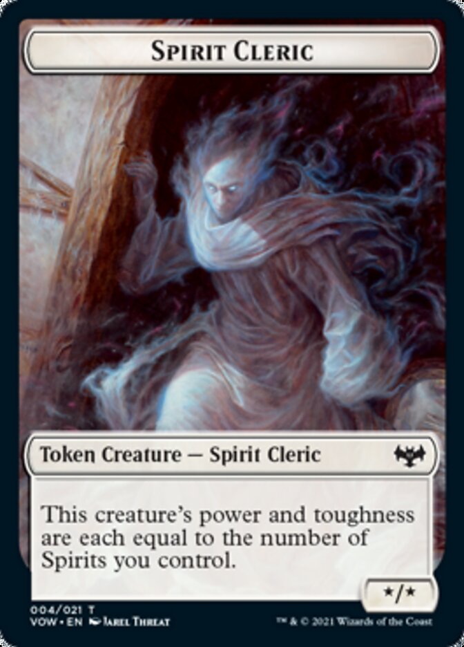 Spirit Cleric Token [Innistrad: Crimson Vow Tokens] | Play N Trade Winnipeg