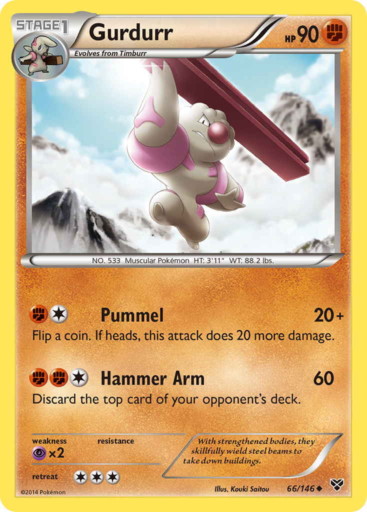 Gurdurr (66/146) [XY: Base Set] | Play N Trade Winnipeg