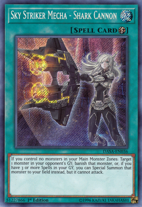Sky Striker Mecha - Shark Cannon [DASA-EN036] Secret Rare | Play N Trade Winnipeg