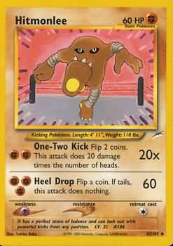 Hitmonlee (42/105) [Neo Destiny Unlimited] | Play N Trade Winnipeg