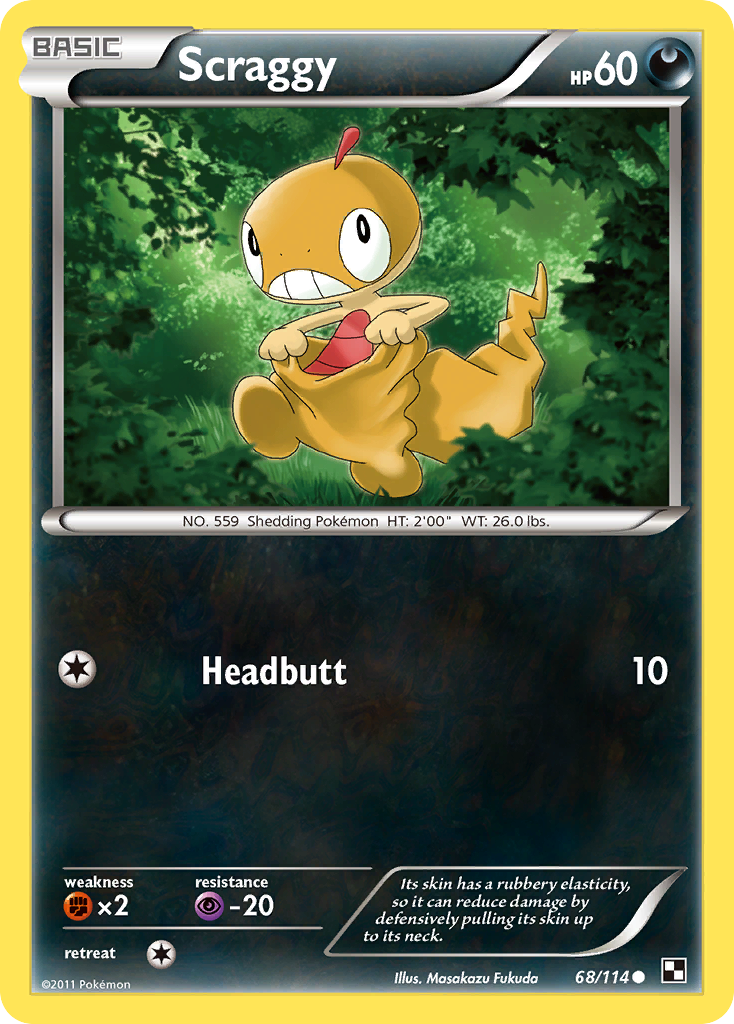 Scraggy (68/114) [Black & White: Base Set] | Play N Trade Winnipeg