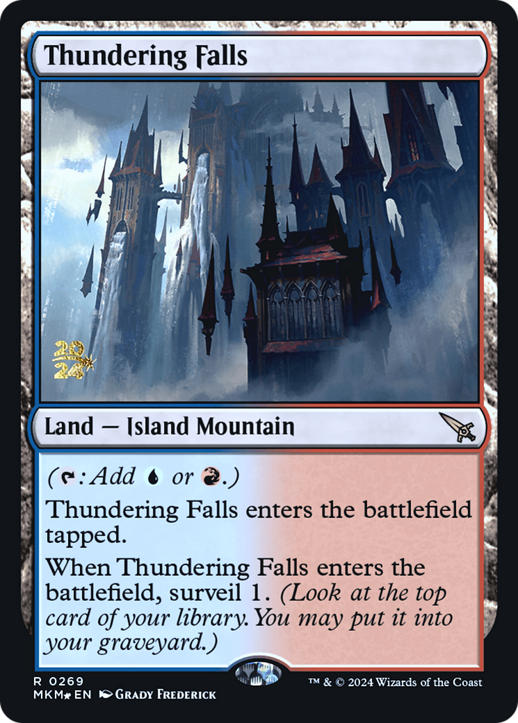 Thundering Falls [Murders at Karlov Manor Prerelease Promos] | Play N Trade Winnipeg