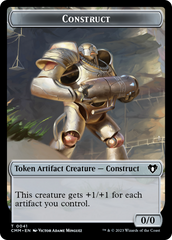 Spirit (0010) // Construct (0041) Double-Sided Token [Commander Masters Tokens] | Play N Trade Winnipeg