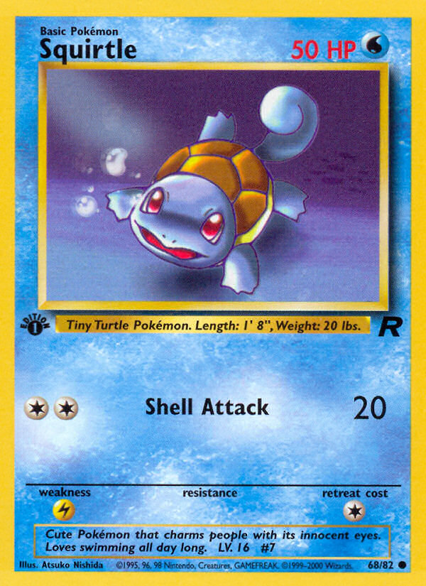 Squirtle (68/82) [Team Rocket 1st Edition] | Play N Trade Winnipeg