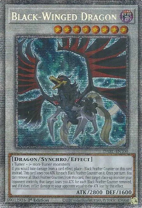 Black-Winged Dragon [DABL-EN100] Starlight Rare | Play N Trade Winnipeg