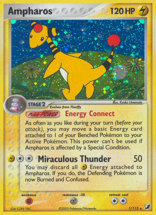 Ampharos (1/115) [EX: Unseen Forces] | Play N Trade Winnipeg