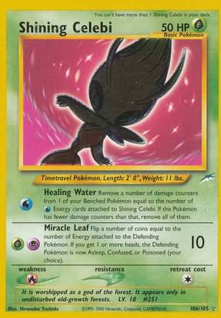 Shining Celebi (106/105) [Neo Destiny Unlimited] | Play N Trade Winnipeg