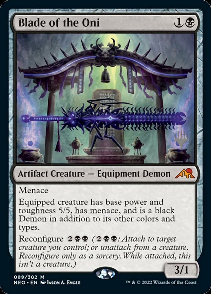 Blade of the Oni (Promo Pack) [Kamigawa: Neon Dynasty Promos] | Play N Trade Winnipeg