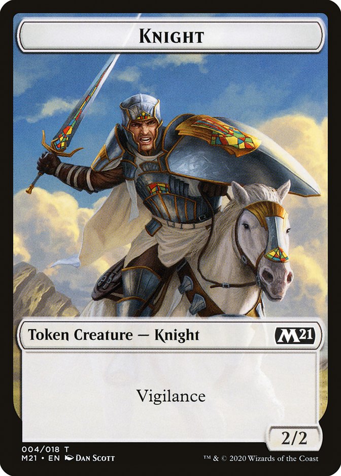 Knight [Core Set 2021 Tokens] | Play N Trade Winnipeg