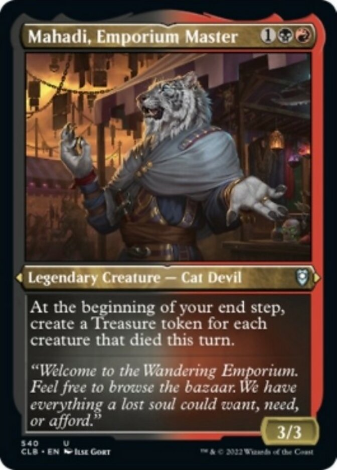 Mahadi, Emporium Master (Foil Etched) [Commander Legends: Battle for Baldur's Gate] | Play N Trade Winnipeg