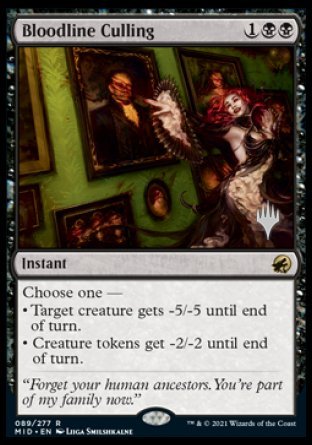 Bloodline Culling (Promo Pack) [Innistrad: Midnight Hunt Promos] | Play N Trade Winnipeg