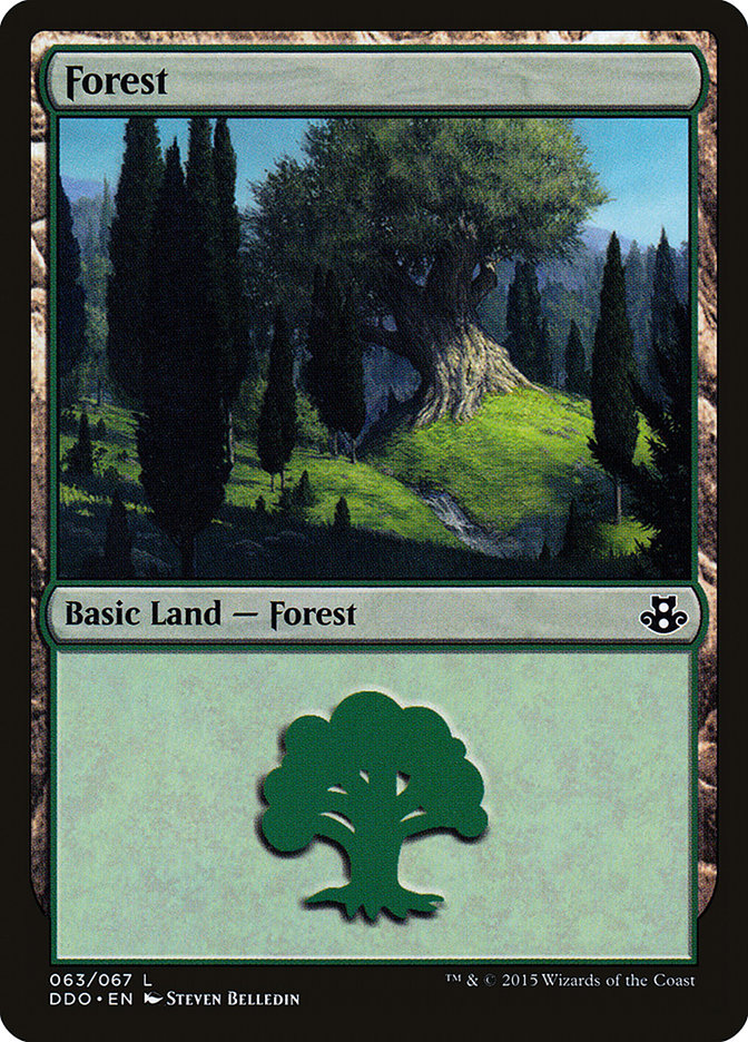 Forest (63) [Duel Decks: Elspeth vs. Kiora] | Play N Trade Winnipeg