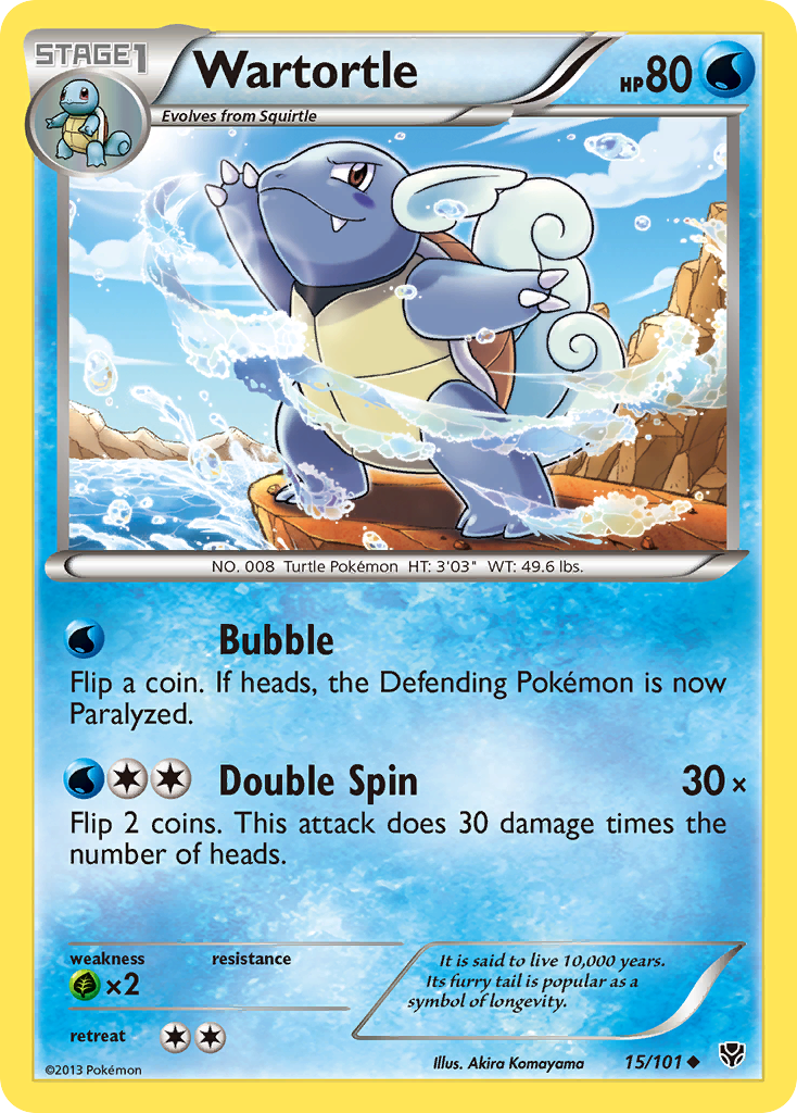 Wartortle (15/101) [Black & White: Plasma Blast] | Play N Trade Winnipeg