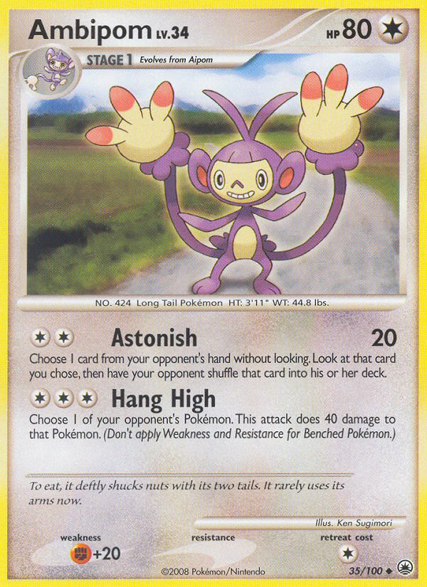 Ambipom (35/100) [Diamond & Pearl: Majestic Dawn] | Play N Trade Winnipeg