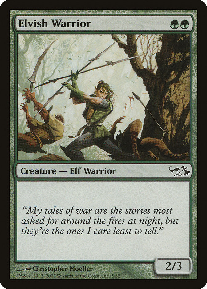 Elvish Warrior [Duel Decks: Elves vs. Goblins] | Play N Trade Winnipeg