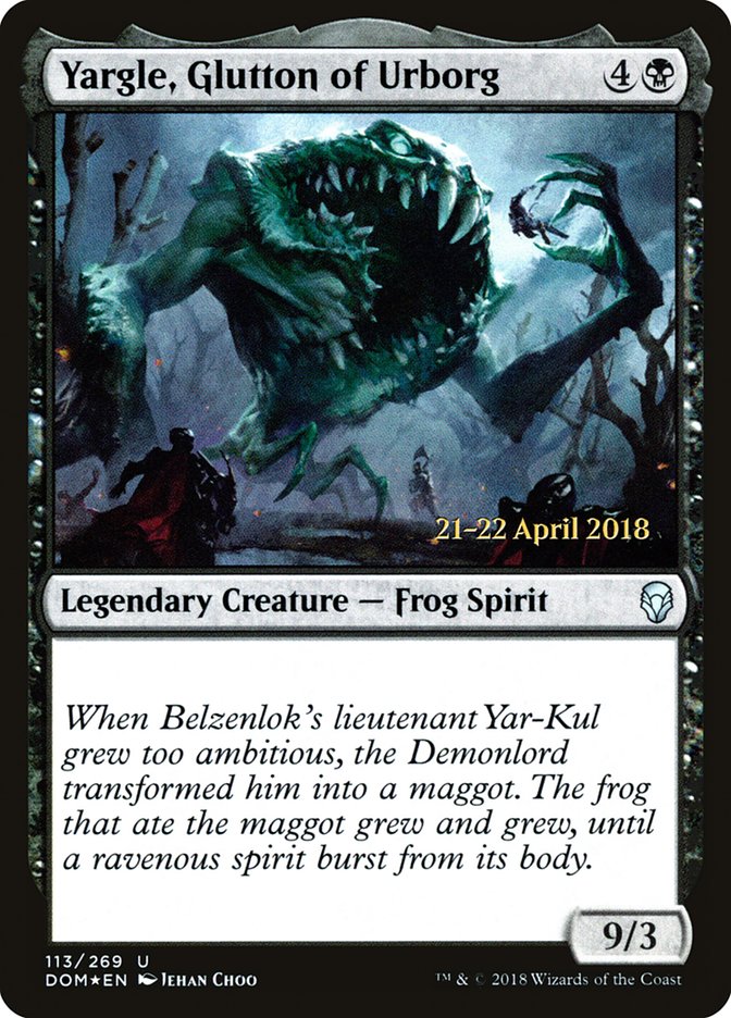 Yargle, Glutton of Urborg  [Dominaria Prerelease Promos] | Play N Trade Winnipeg