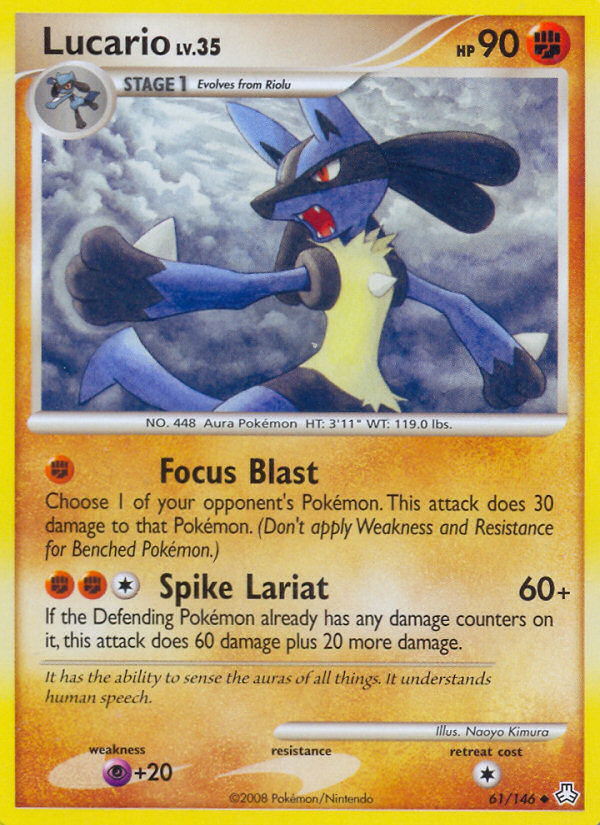 Lucario (61/146) [Diamond & Pearl: Legends Awakened] | Play N Trade Winnipeg