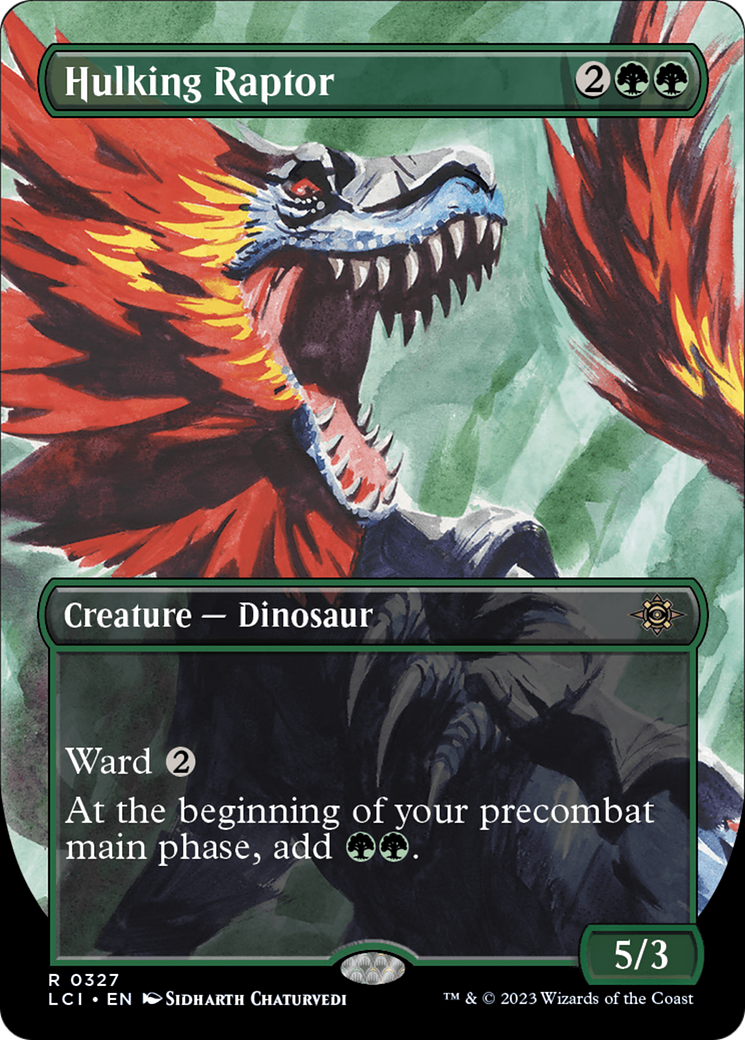Hulking Raptor (Borderless) [The Lost Caverns of Ixalan] | Play N Trade Winnipeg