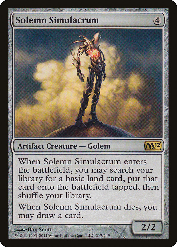 Solemn Simulacrum [Magic 2012] | Play N Trade Winnipeg