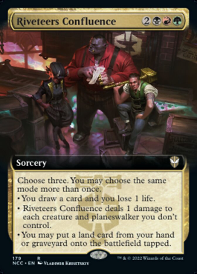 Riveteers Confluence (Extended Art) [Streets of New Capenna Commander] | Play N Trade Winnipeg