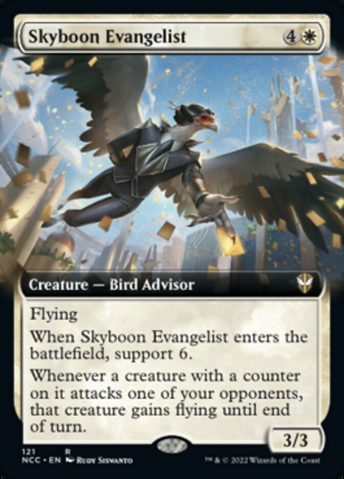 Skyboon Evangelist (Extended Art) [Streets of New Capenna Commander] | Play N Trade Winnipeg