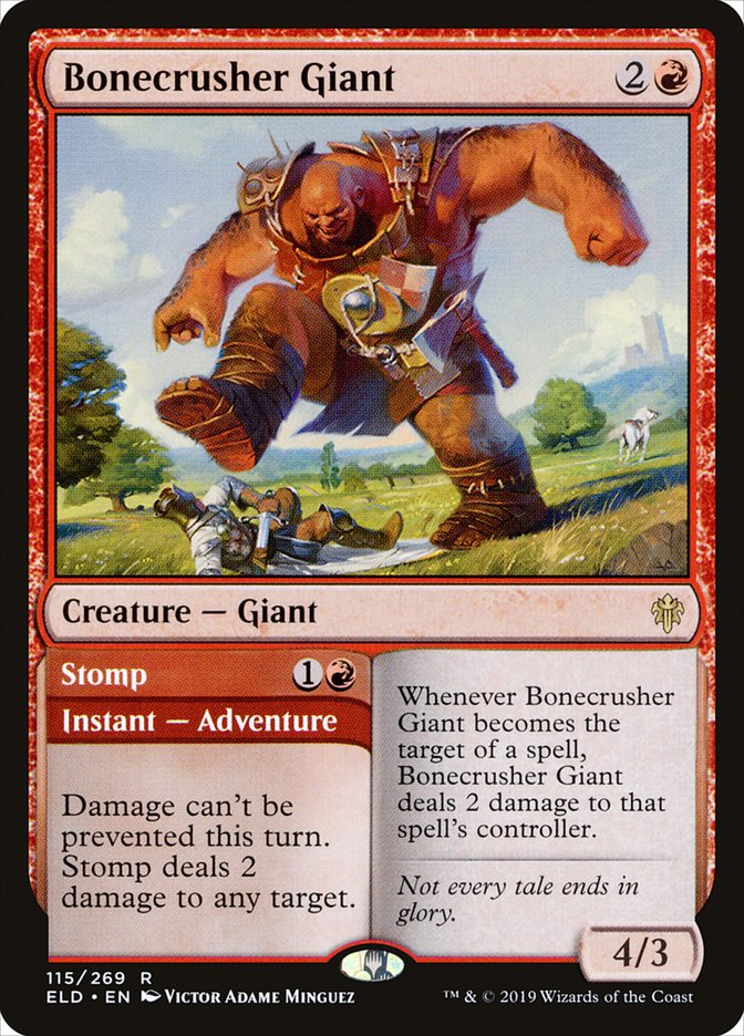 Bonecrusher Giant // Stomp [Throne of Eldraine] | Play N Trade Winnipeg